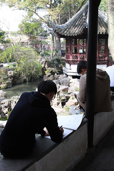 Сучжоу, Сад Скромного Чиновника, Павильон Отражения Пагоды (Suzhou, Humble Administrator's Garden, Pagoda Reflection Pavilion)