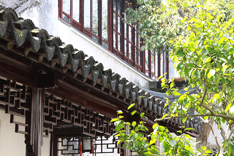 Сучжоу, Сад хозяина сетей, Комната поднимаясь к облакам (Suzhou, Master of Nets Garden, Ascending to Clouds Room)