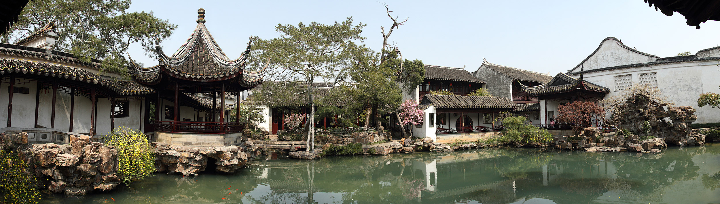 Сучжоу, Сад хозяина сетей, Панорама сада (Suzhou, Master of Nets Garden, Panorama of the garden)